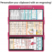 WhiteCoat Clipboard® Trifold - Pink Cardiology Edition