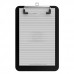 Memo Size 5 x 8 Plastic Clipboard | Black