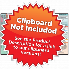 Trifold Physical Therapy Adhesive Reference Label