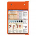 Folding Memo - WhiteCoat Clipboard® - Orange Nursing Edition