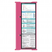 WhiteCoat Clipboard® Trifold - Pink Cardiology Edition