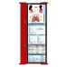 WhiteCoat Clipboard® Trifold - Red Respiratory Therapy Edition