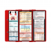 WhiteCoat Clipboard® Trifold - Red Respiratory Therapy Edition
