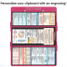 WhiteCoat Clipboard® Trifold - Pink Medical Edition