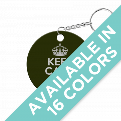 Keep Calm I Have Drugs Circle Keychain